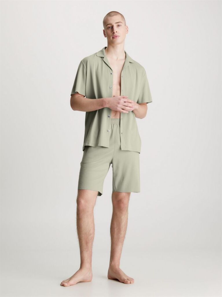 Green Pyjama Shorts - CK Black  Men