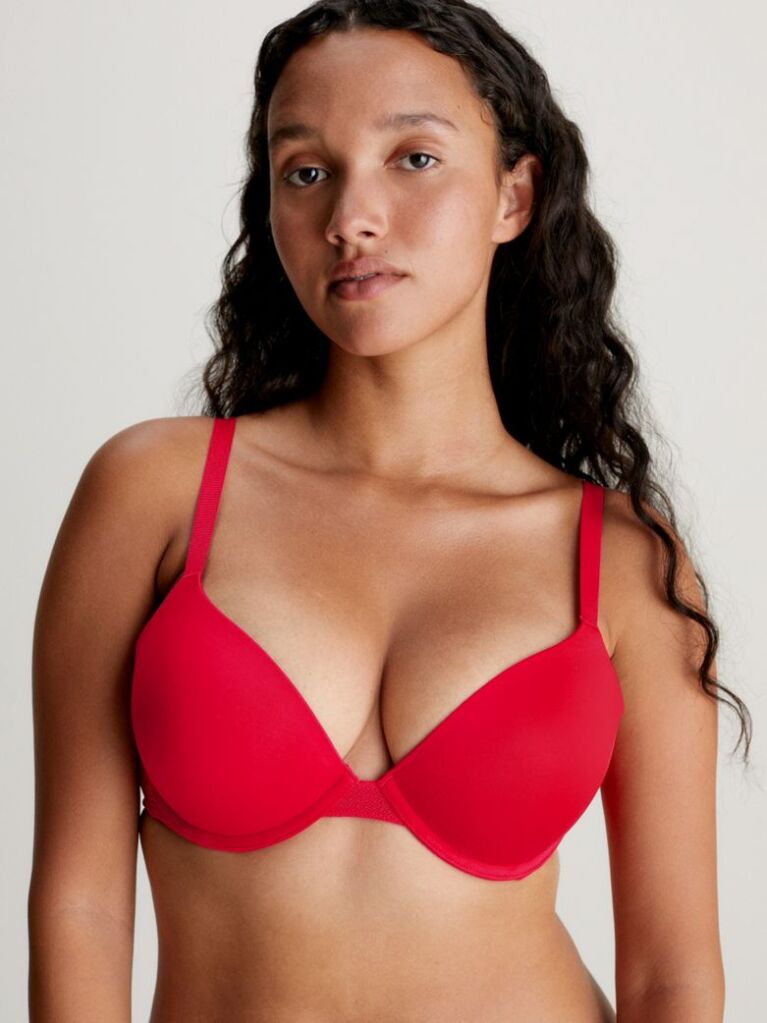 Κόκκινο Push-Up Σουτιέν Με Βαθύ Ντεκολτέ-  Perfectly Fit  Γυναίκα