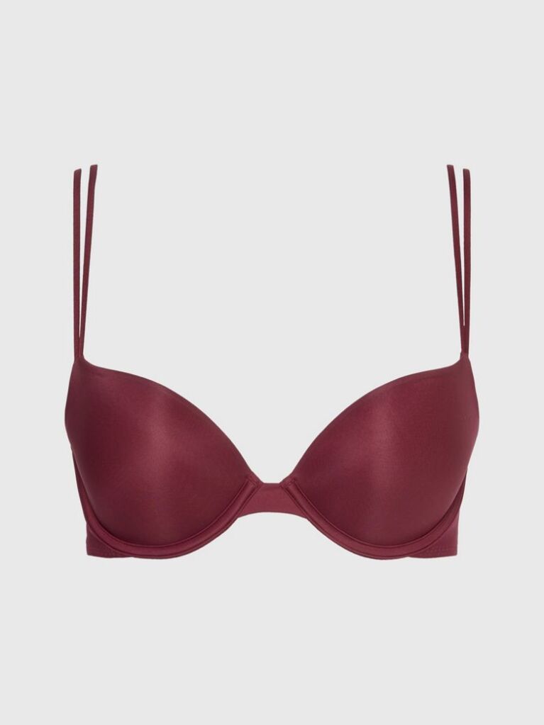 Red Push Up Bra - Sheer Marquisette  Women