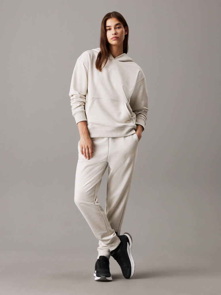 Γκρι Hoodie Από Βαμβακερό Terry  Γυναίκα