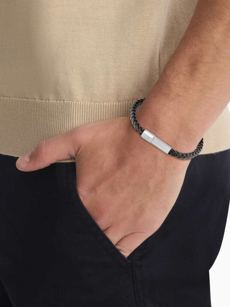 Black Industrial Facets Bracelet  Men