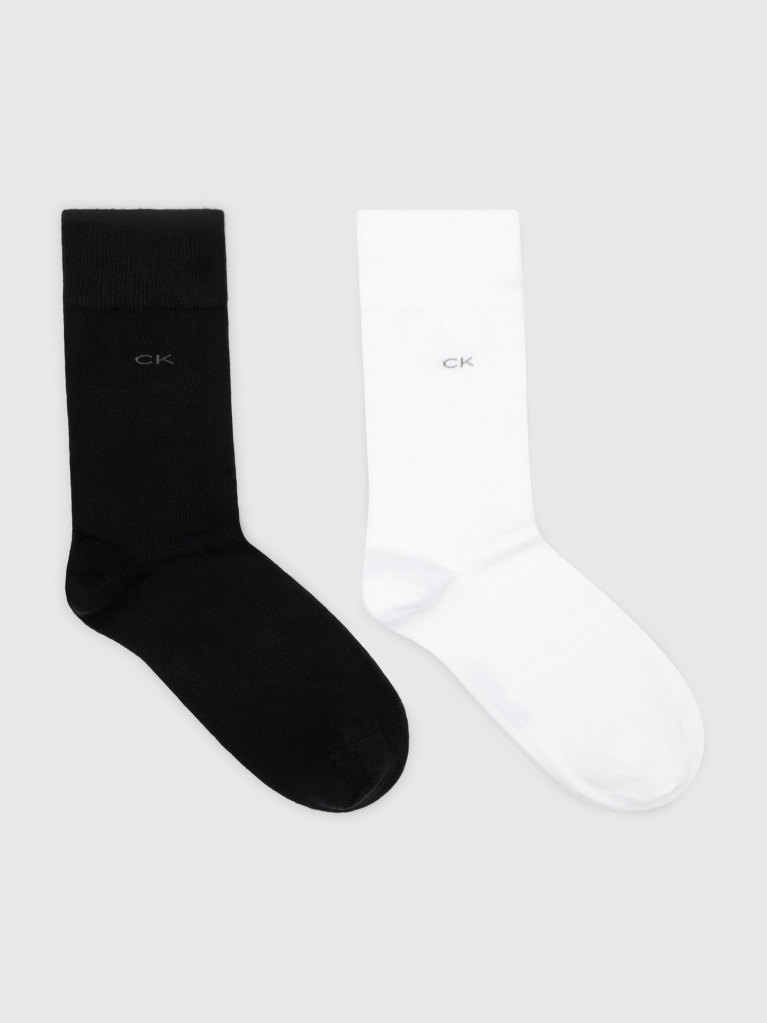 White CK Men Sock 2P  Men