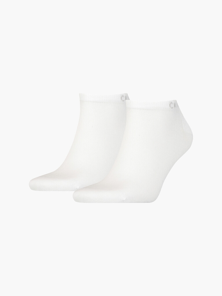 White Calvin Klein Casual Men's Sneaker Socks 2 pack  Men