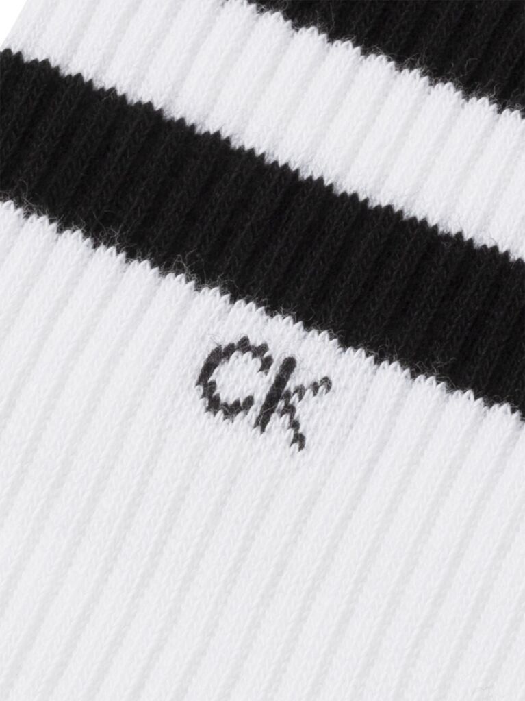 White 2 Pack Crew Socks  Men