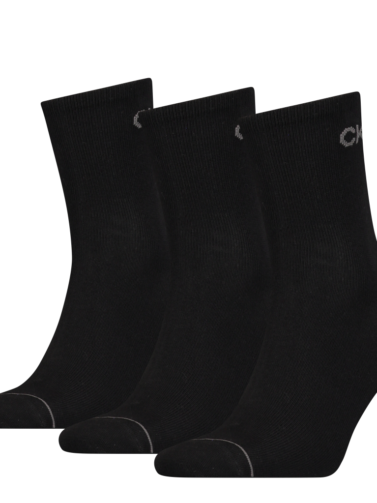 Black CK Men Short Sock 3P  Men
