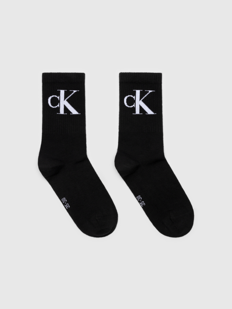 Black 2 Pack Crew Socks  Women