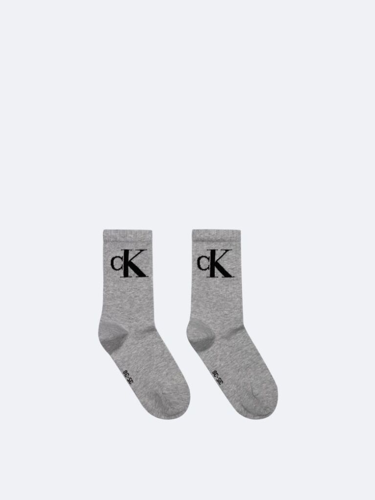 Grey 2 Pack Crew Socks  Women