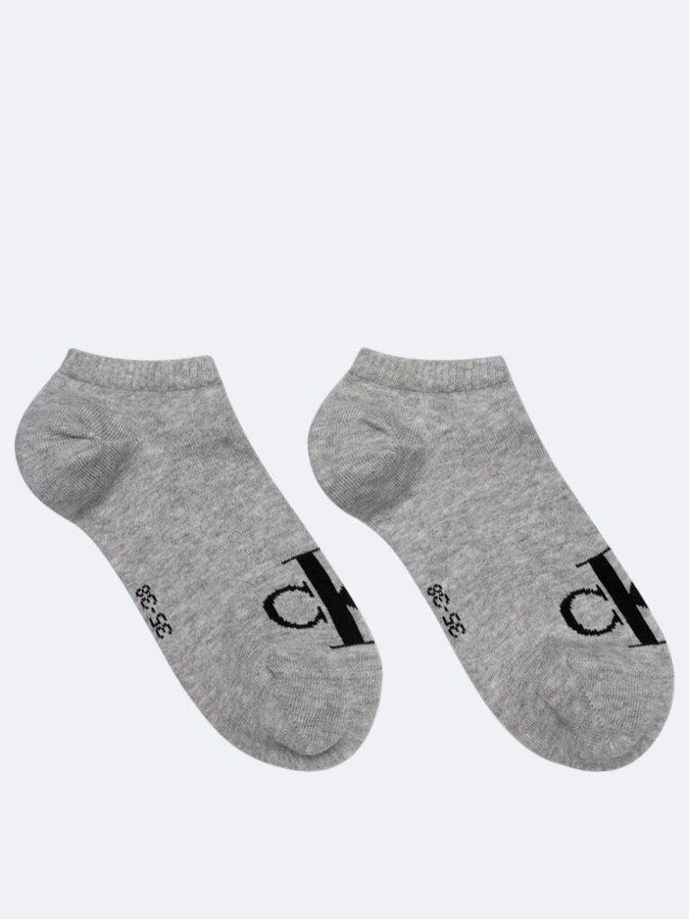 Grey 2 Pack Sneaker Socks  Women