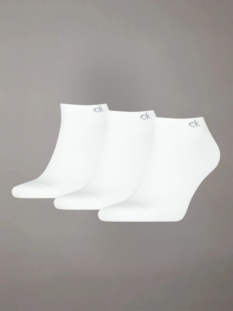 White 3 Pack  Sneaker Socks   Men