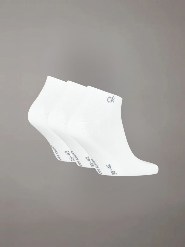 White 3 Pack  Sneaker Socks   Men