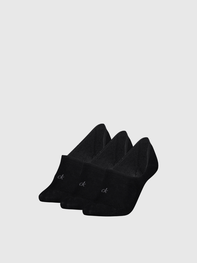 Black 3 Pack Footie Socks  Women