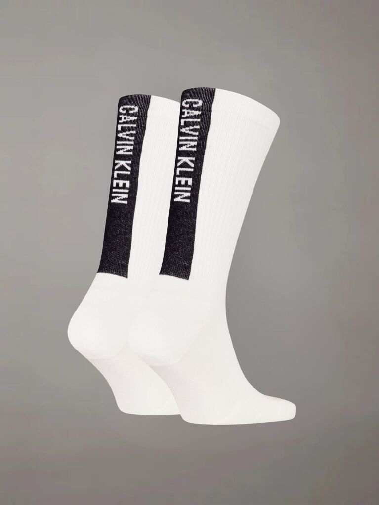 White 2 Pack Crew Socks   Men