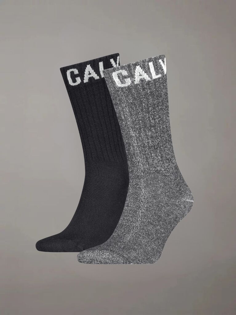 Multi 2 Pack Crew Socks   Men