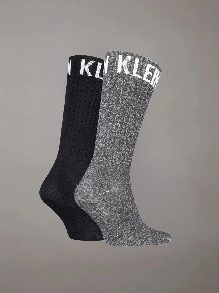 Multi 2 Pack Crew Socks   Men