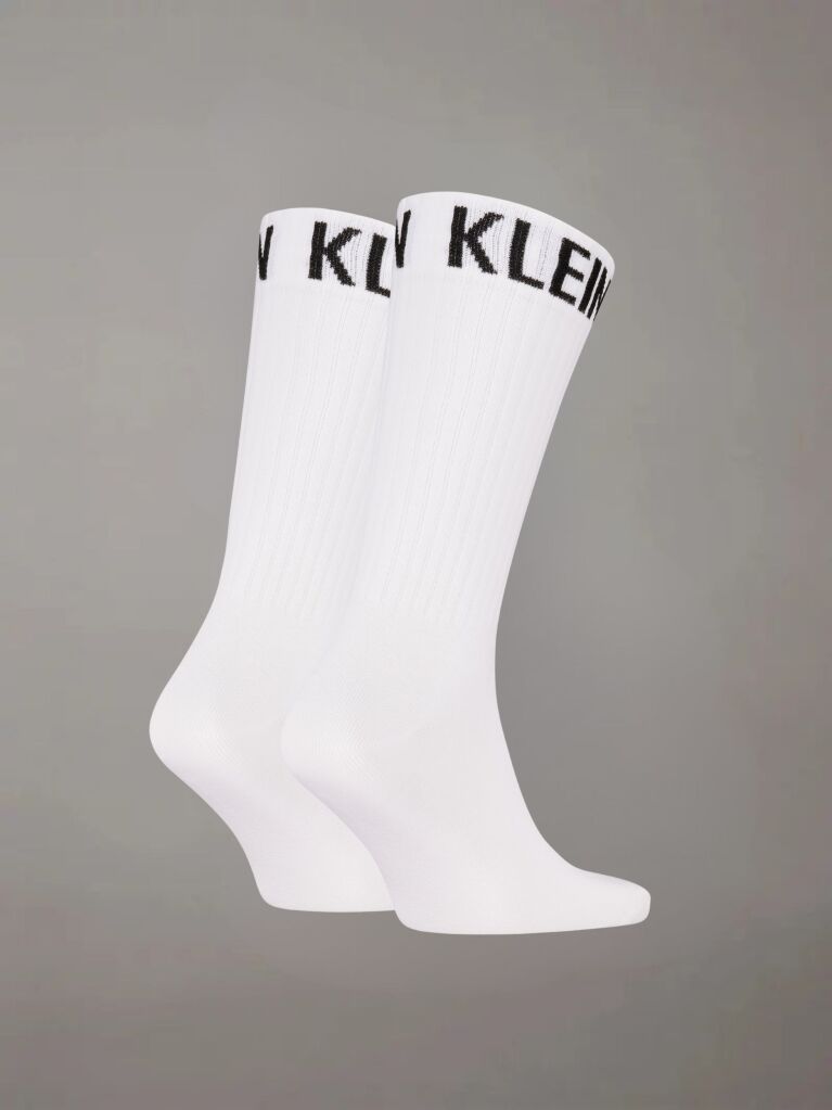 White 2 Pack Crew Socks   Men