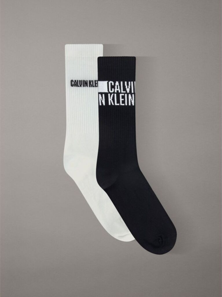 Black 2 Pack Crew Socks  Men