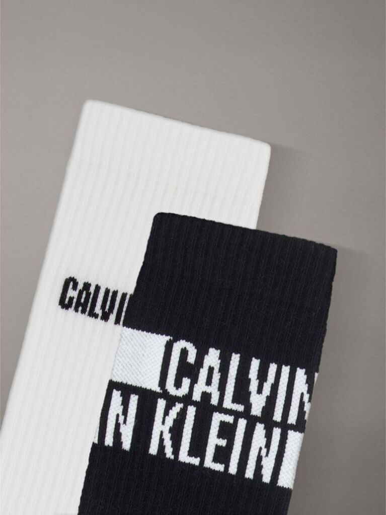 Black 2 Pack Crew Socks  Men