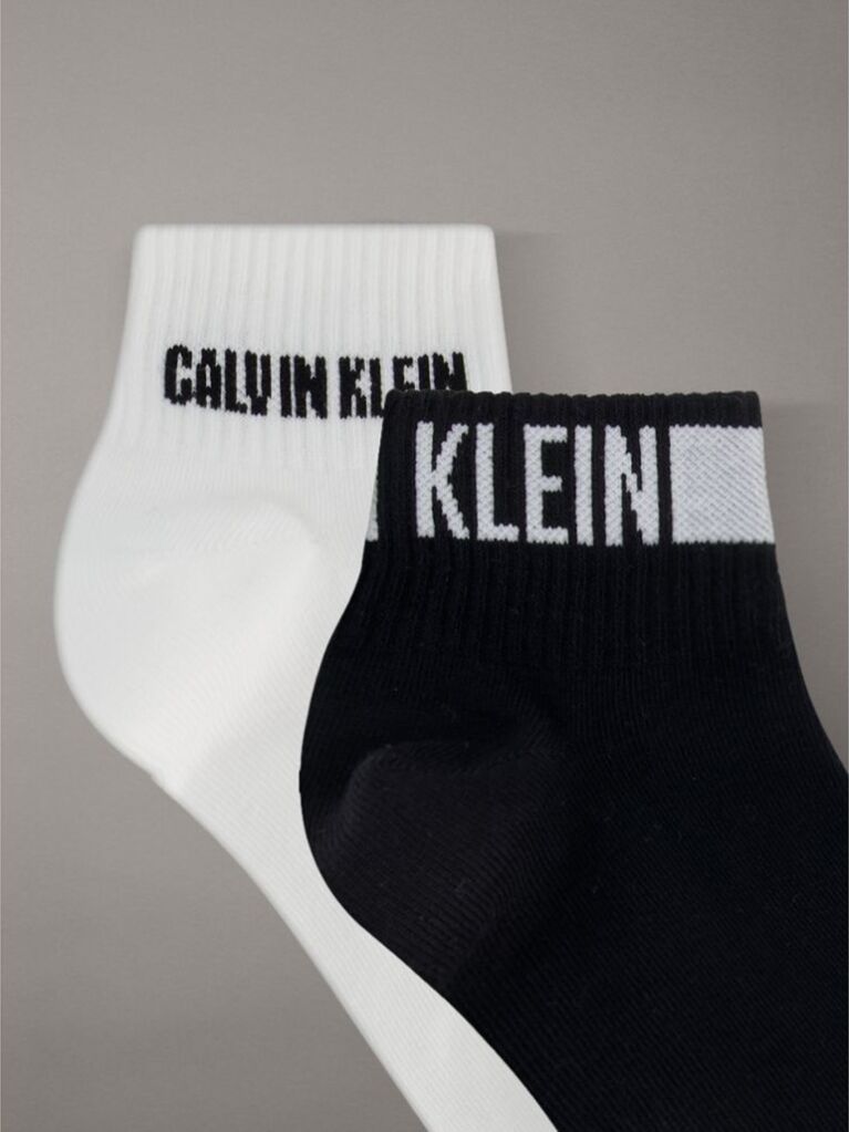 Black 4 Pack Quarter Socks  Men