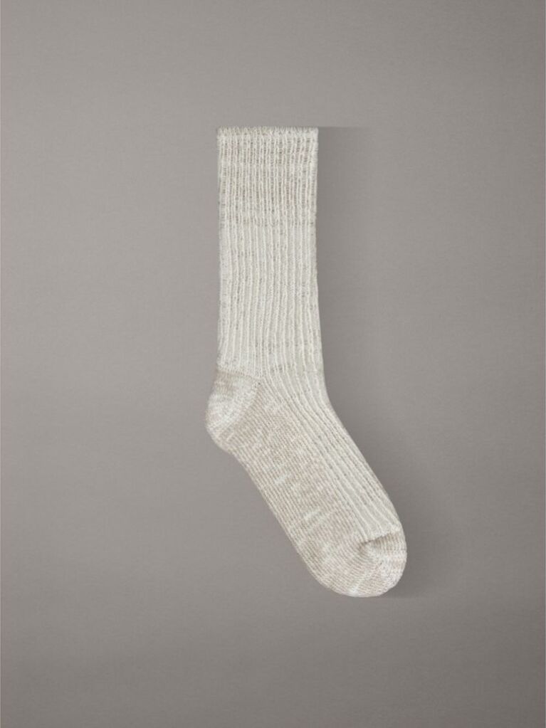 Beige 1 Pack Classic Socks  Women