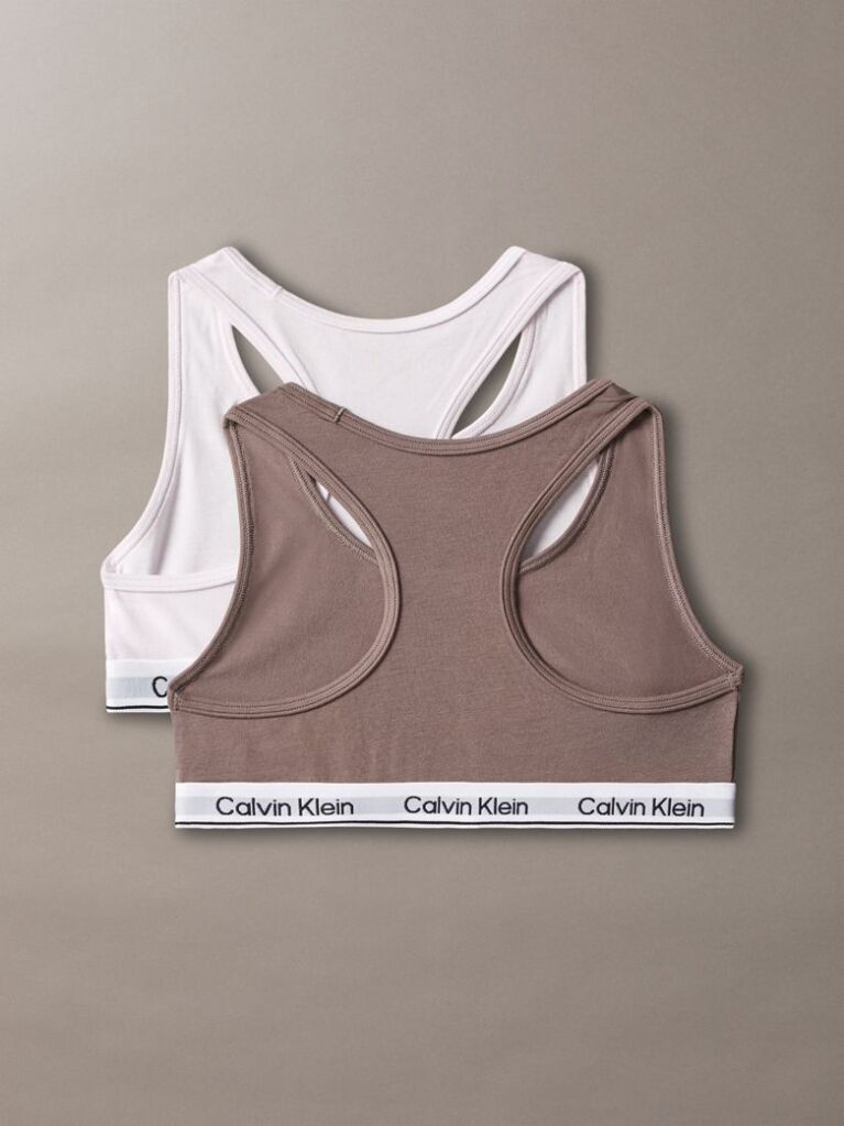 Multi 2 Pack Girls Bralettes - Icon Cotton Stretch  Girls