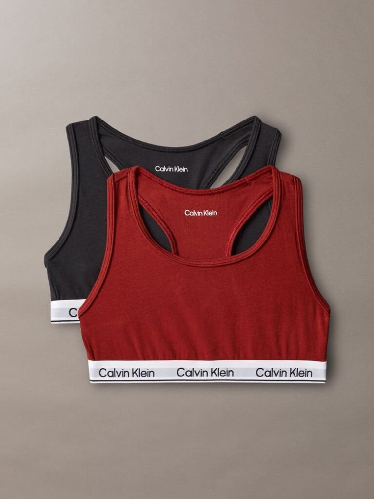Multi 2 Pack Girls Bralettes - Icon Cotton Stretch  Girls