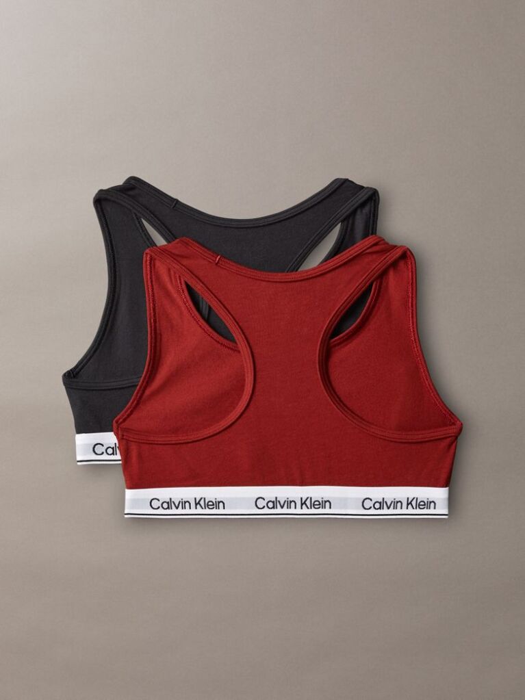 Multi 2 Pack Girls Bralettes - Icon Cotton Stretch  Girls