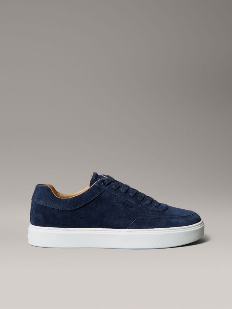 Μπλε Δερμάτινα Sneakers  Άνδρας