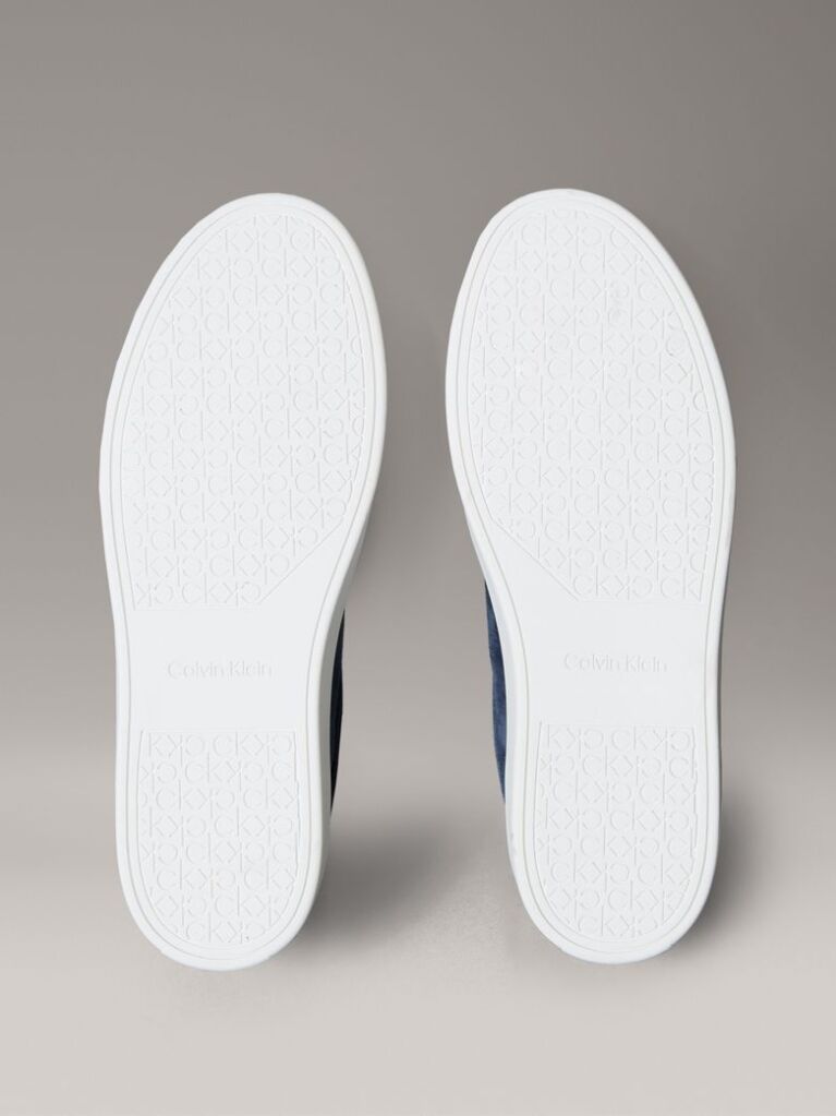 Μπλε Δερμάτινα Sneakers  Άνδρας