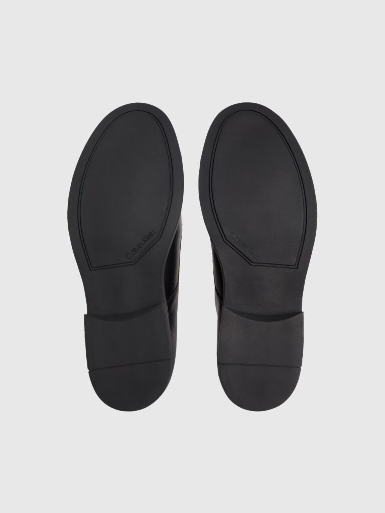 Black Leather Derby Shoes  Men