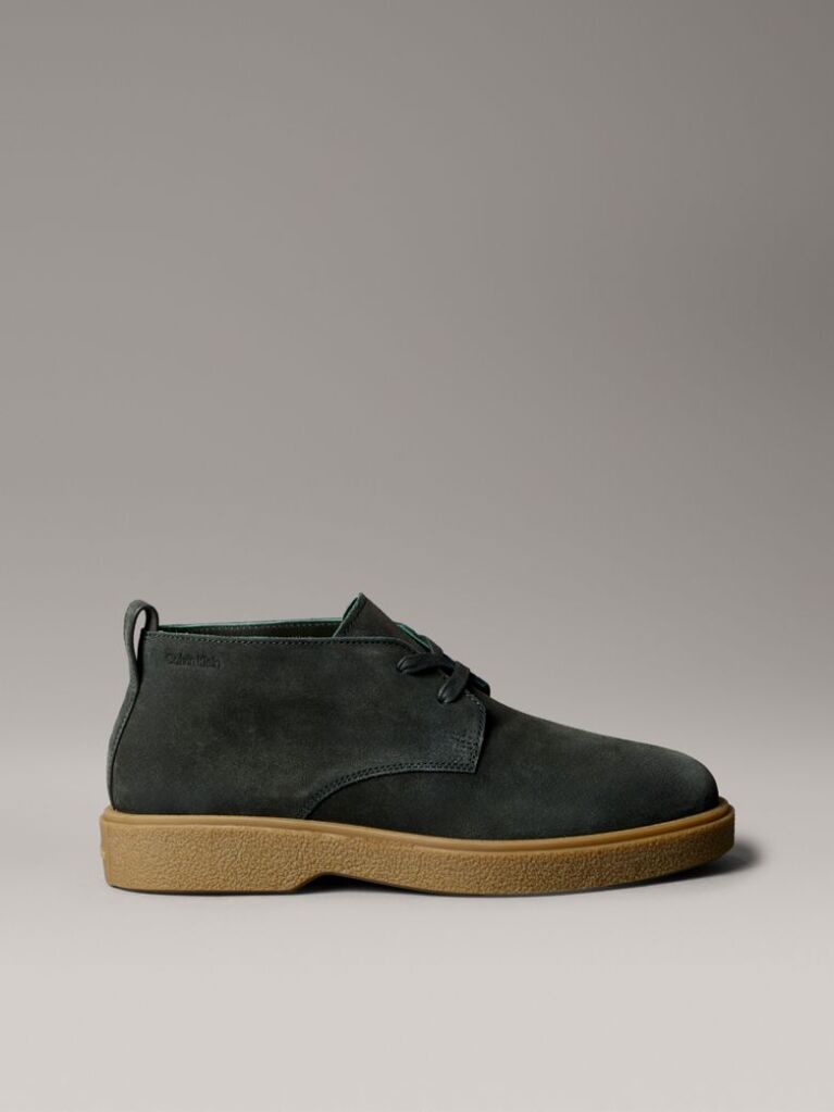 Green Suede Airfit® Cushioned Desert Boots  Men