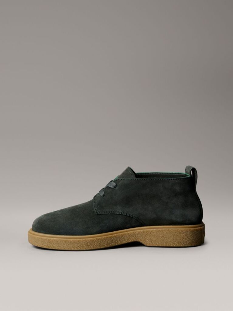 Green Suede Airfit® Cushioned Desert Boots  Men