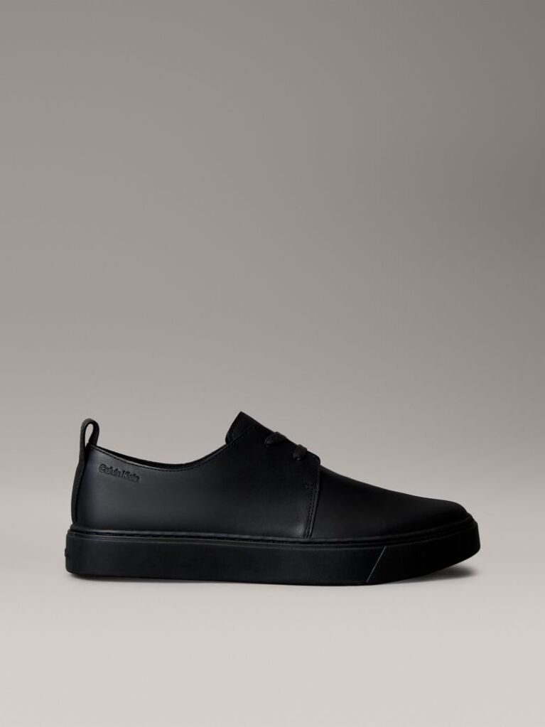 Black Leather Hybrid Derby Shoes  Men