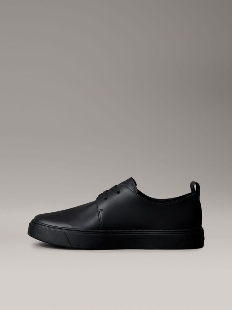 Black Leather Hybrid Derby Shoes  Men