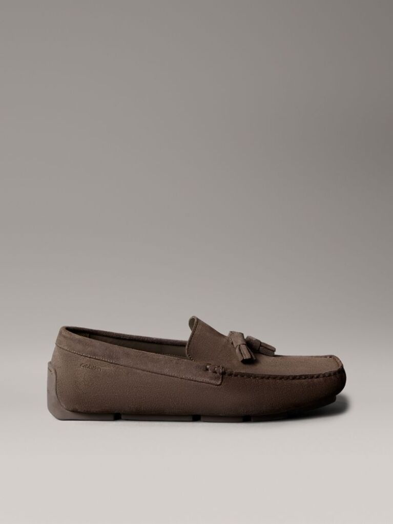 Brown Suede Moccasin Driving Shoes  Men