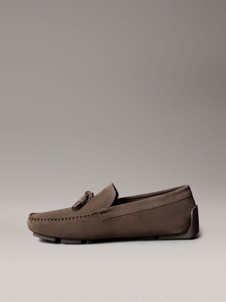 Brown Suede Moccasin Driving Shoes  Men