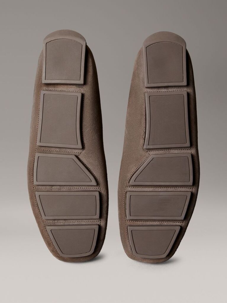 Brown Suede Moccasin Driving Shoes  Men