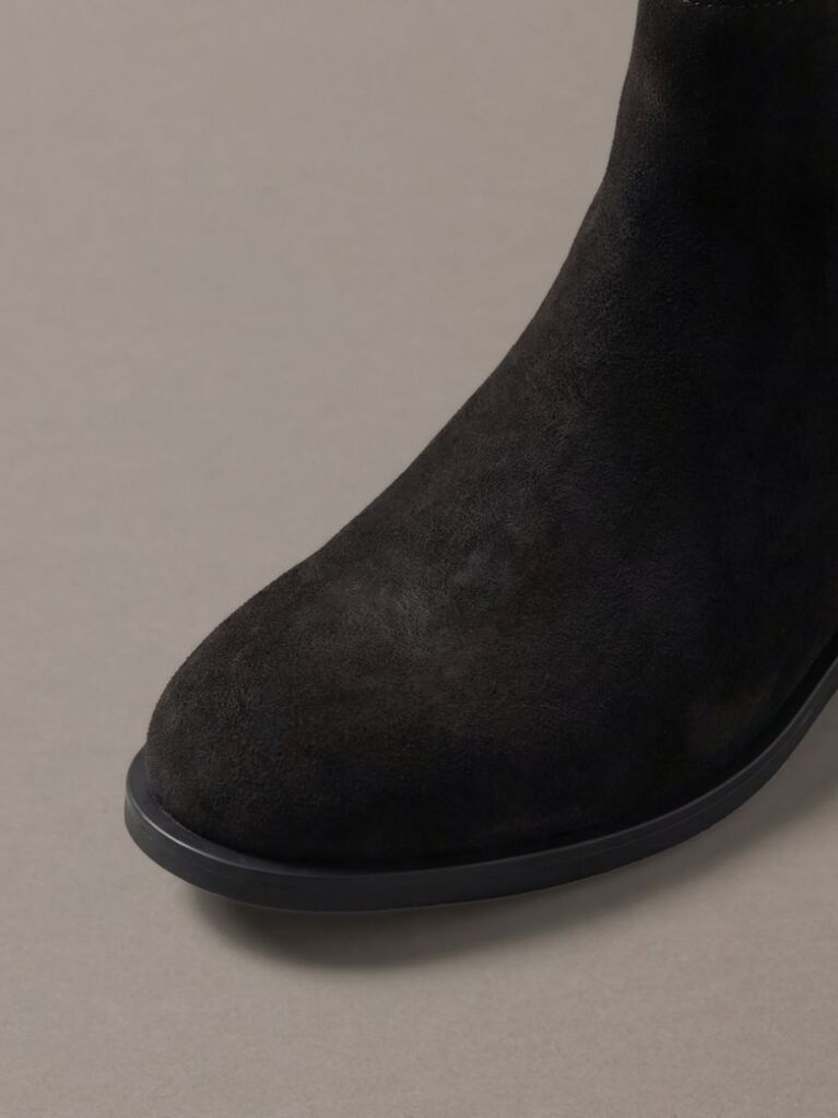 Black Suede Chelsea Boots  Men