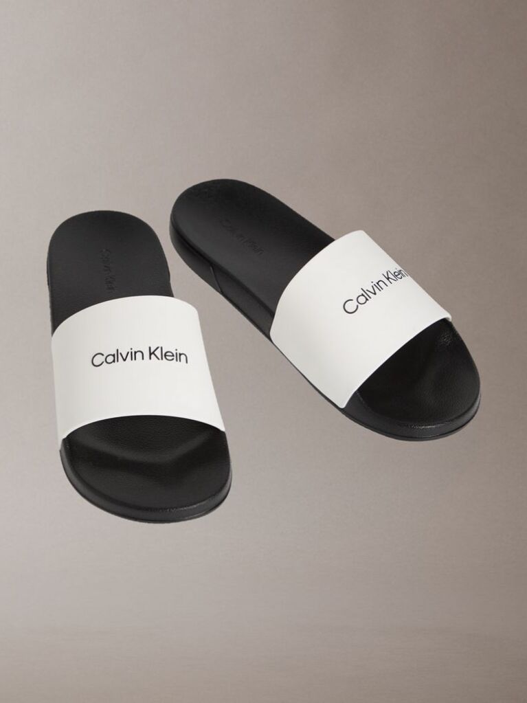 White Nemo - Contoured Logo Sliders  Men