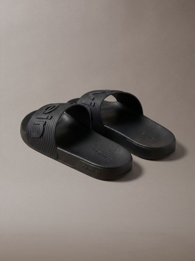 Black Nemo - Contoured Emblem Logo Sliders  Men