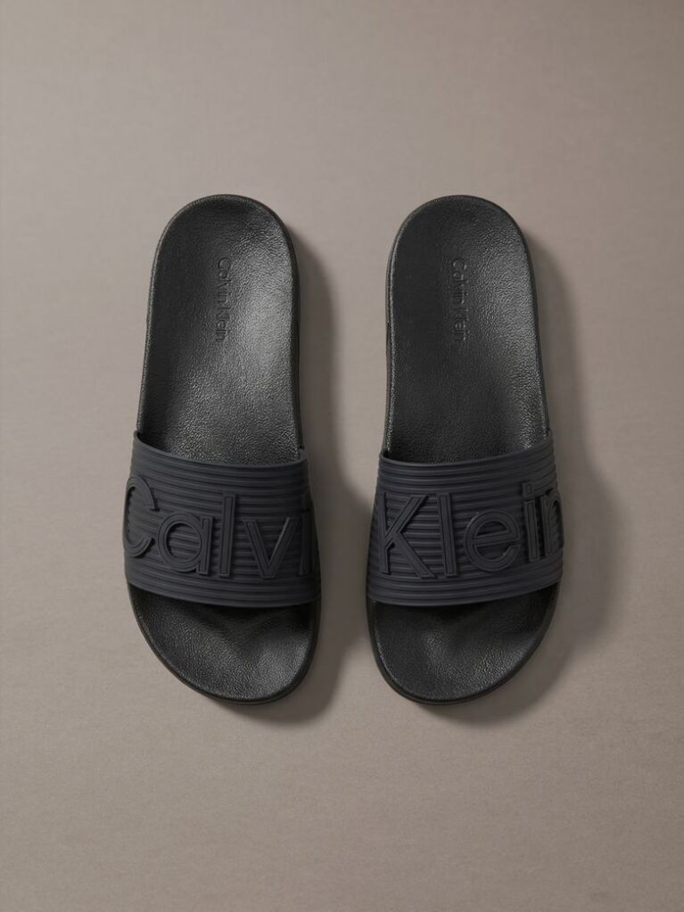 Black Nemo - Contoured Emblem Logo Sliders  Men