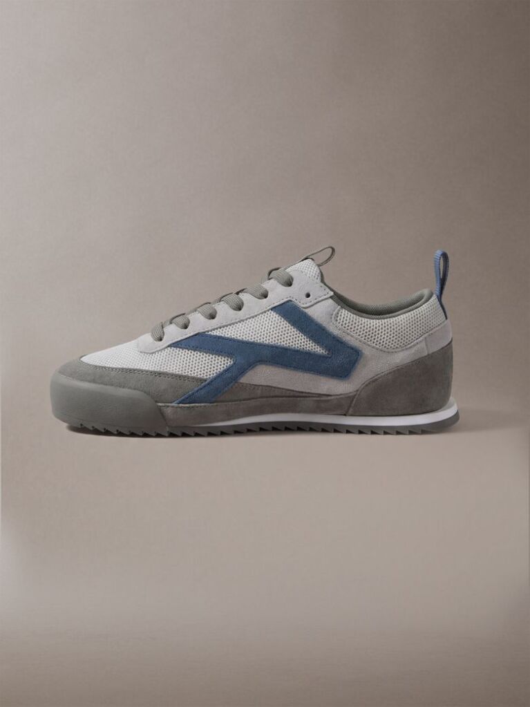 White CK KAY - Suede Runner Trainers  Men