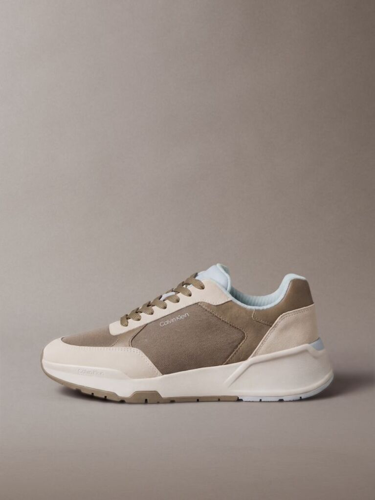 Brown Suede Chunky Dad Sneakers  Men