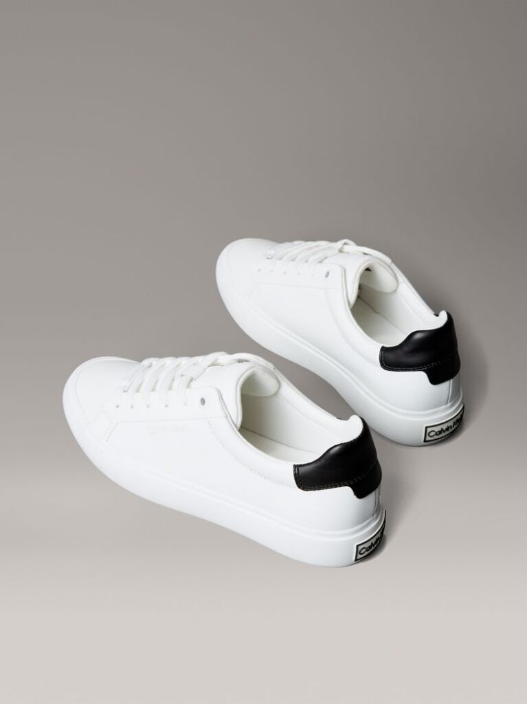 White Lace-Up Trainers  Women