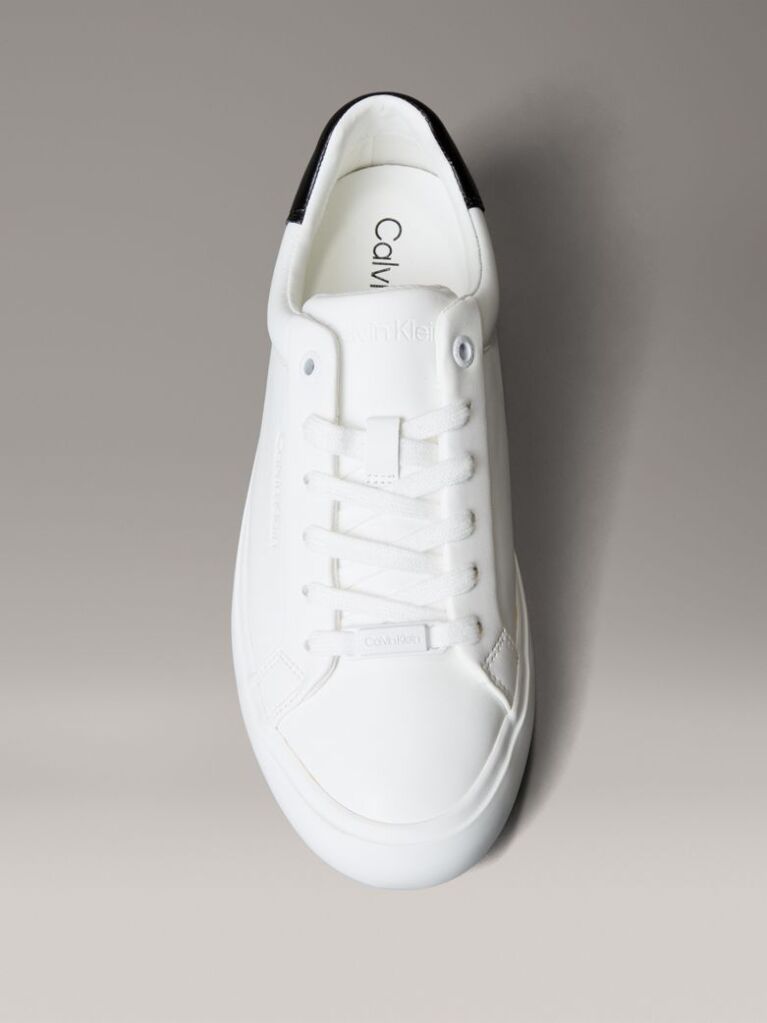 White Lace-Up Trainers  Women