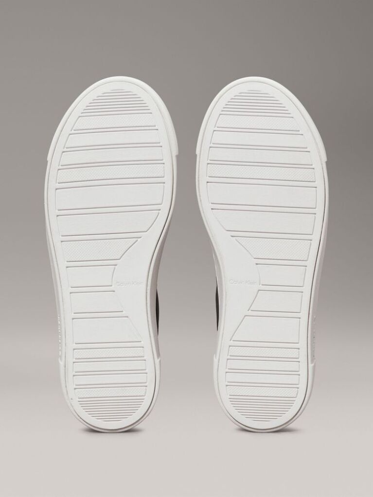 Black Leather Trainers  Women