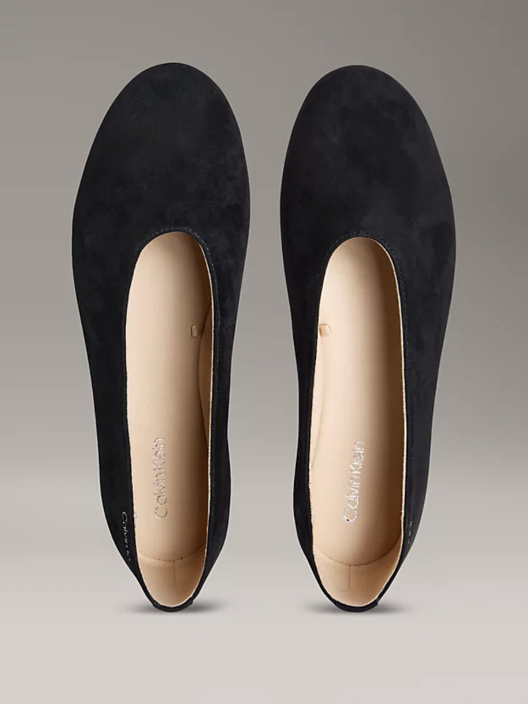 Black Suede Ballerinas  Women