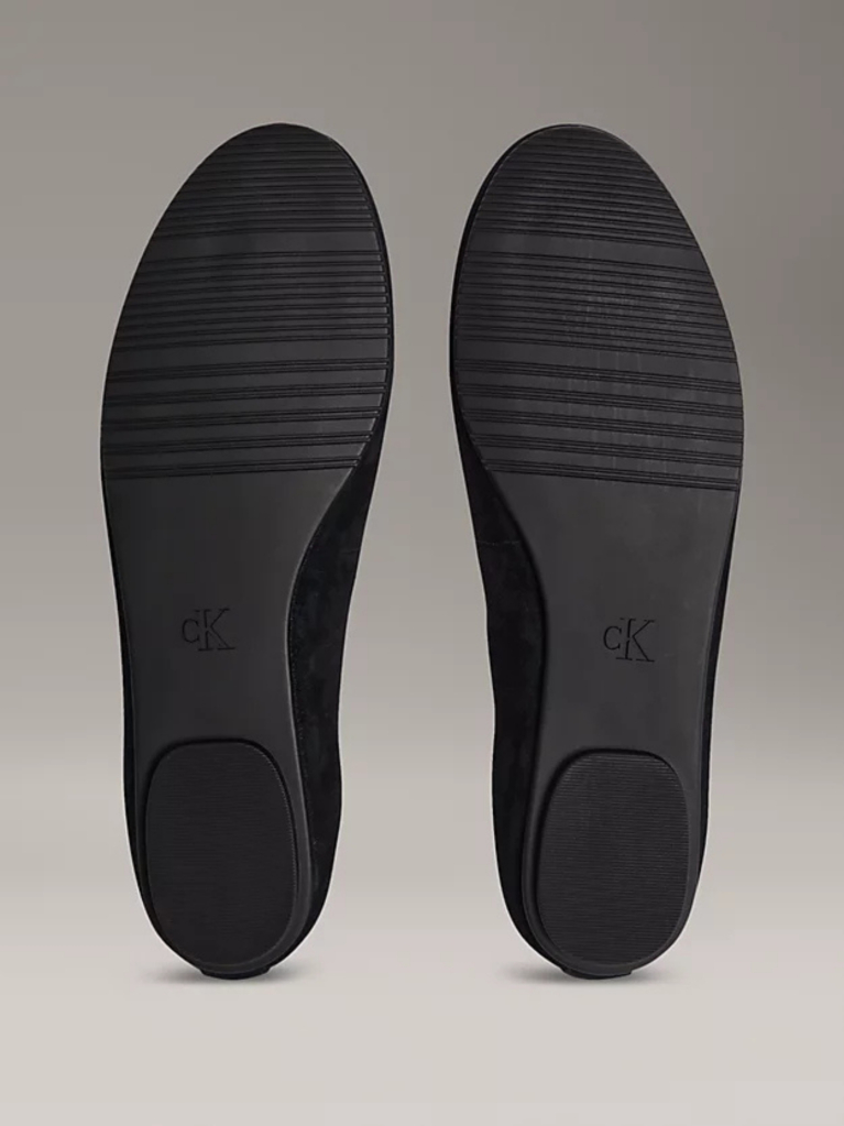 Black Suede Ballerinas  Women