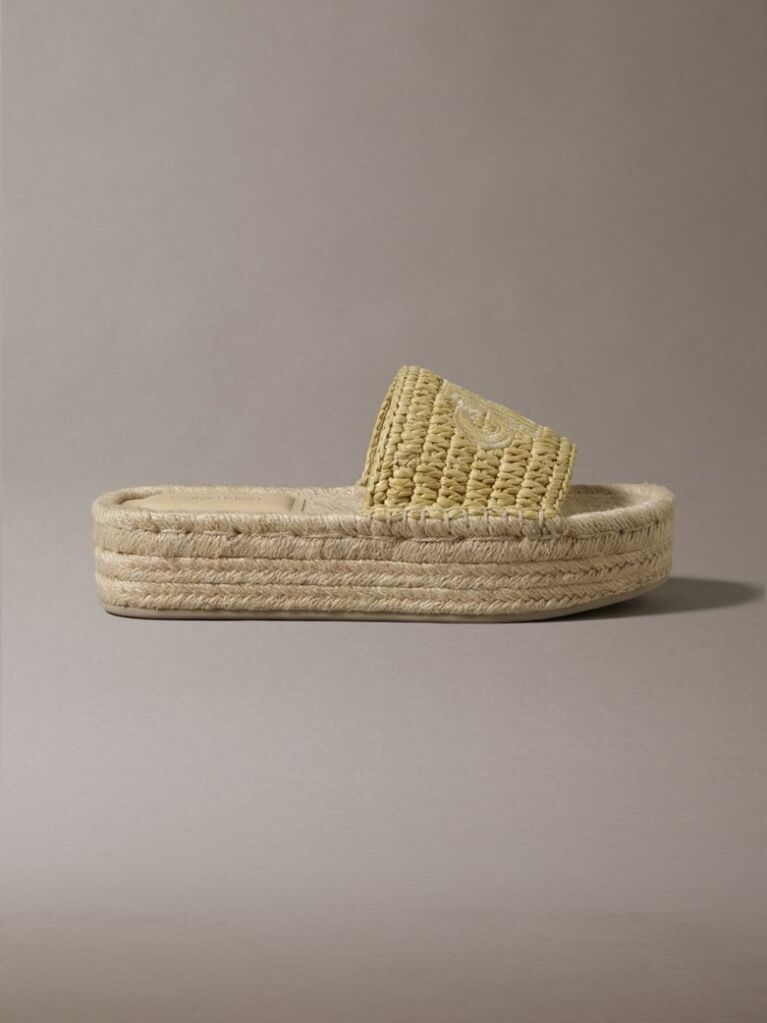 Beige Ebeth - Platform Espadrille Sliders  Women