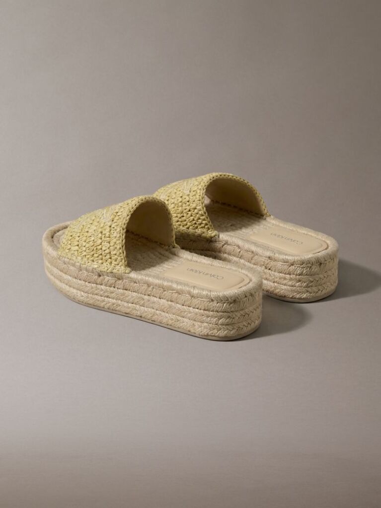 Beige Ebeth - Platform Espadrille Sliders  Women