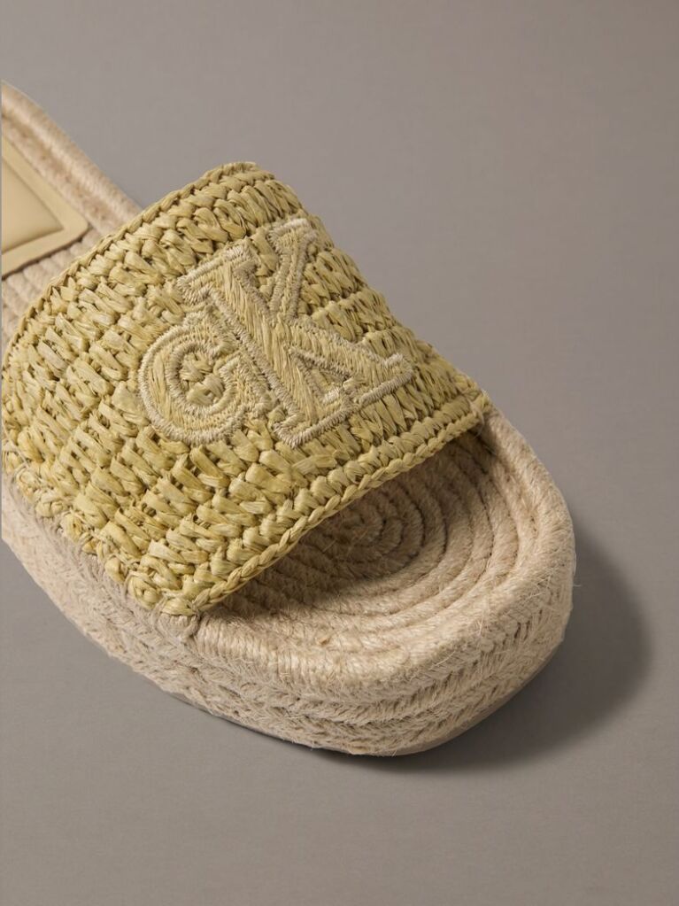 Beige Ebeth - Platform Espadrille Sliders  Women